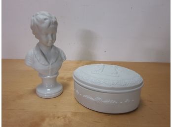 Porcelain Bust And Box
