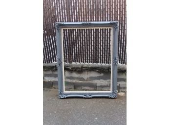 Blue Painted Wood Frame