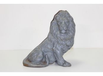 Small Painted  Cast Iron Lion