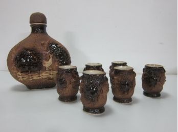 Oriental Decanter And Cups