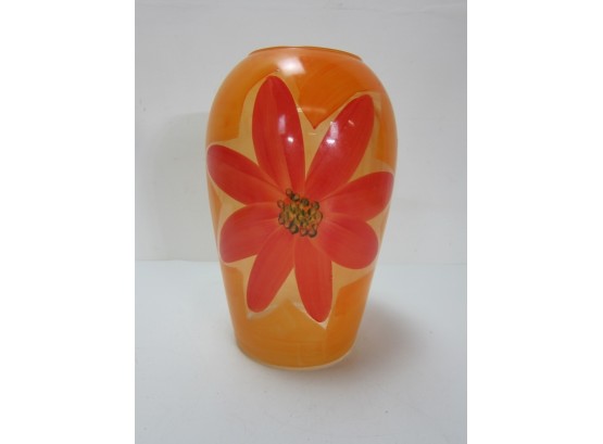 Hand Painted Vase By 5th Ave Crystal