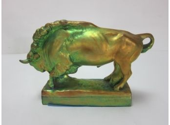 Zsolnay Figure  Of A Bull   Small Chip TO Ear (RB#)