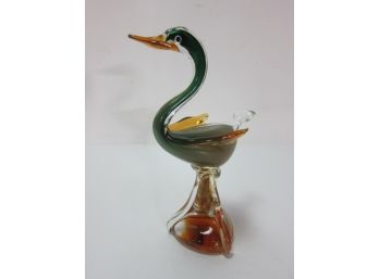 Murano Glass Duck Figurine