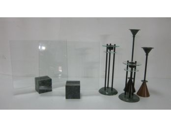 Milano Candlesticks And Picture Holder