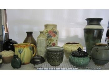 Group Lot Of Signed And Unsigned Pottery