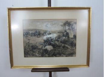Western And Native Indian War Print