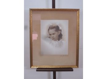 Signed Portrait Of A Child