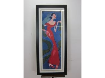 Print Of Lady In Red