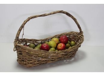 Vintage Basket With Apples