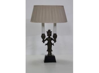 India Figure Lamp With Shade