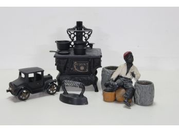Group Of Cast Iron Items