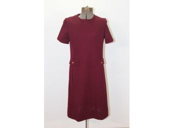 70s Magenta Color Dress