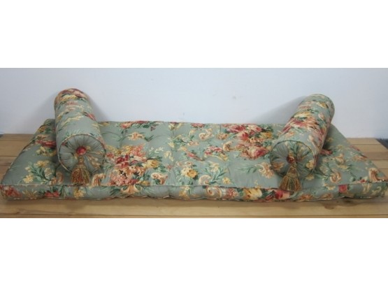 Floral Window  Bench Cushion And Pillows