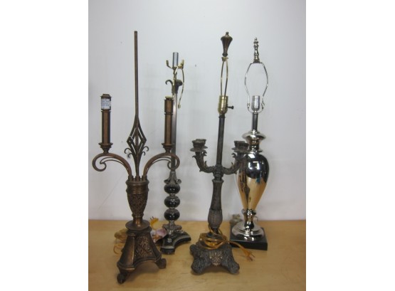 Group Lot Of Lamps (4)