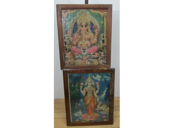 Ganesha And Kartikeya Framed Poster