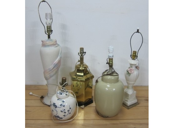 Group Lot Of Lamps (5)