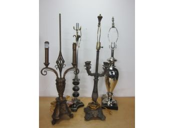 Group Lot Of Lamps (4)