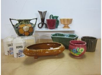 Assorted Lot Vintage Mid-Century Pottery