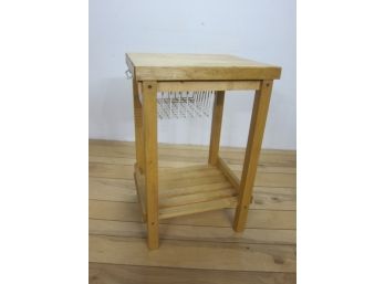 Small Butcher Block Stand