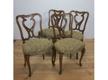 Set Of Four Vintage Dinning Chairs