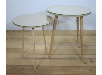 Two Round Display Table