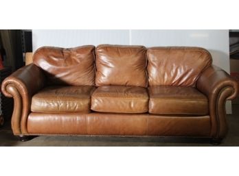 American Home Leather Couch