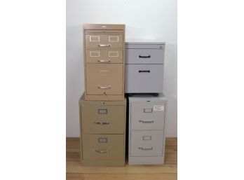 Group Lot Of File Cabinets