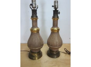 Pair Of Lamps -No Shades