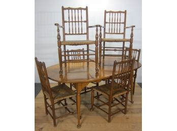 Maple Dining Table W/6 Chairs