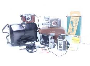 Group Lot Of Vintage Cameras