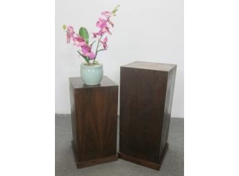 2 Wooden Pedestals