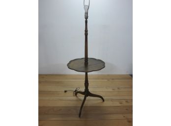 Vintage Mahogany Floor  Lamp