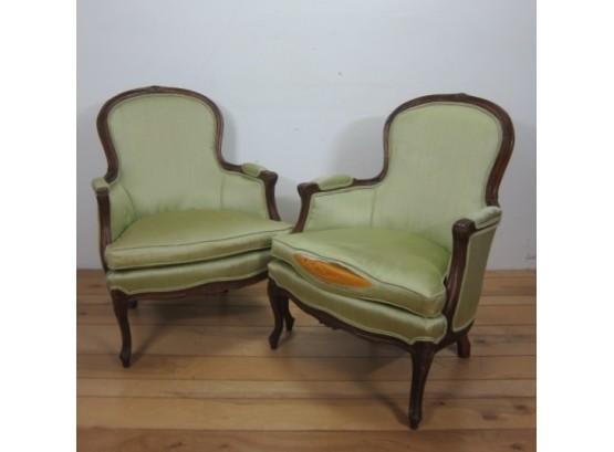 Pair Of Antiques B. Altman Carved Frame Chairs