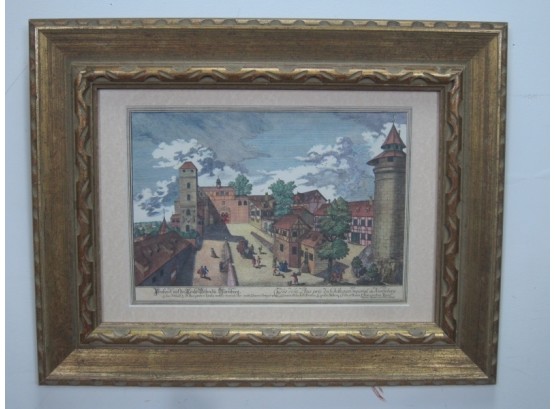 Framed Print Of The Nuremberg Castle Courtyard