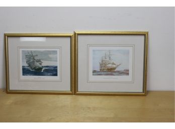 Set Of  6 Framed Ship Prints (#127)