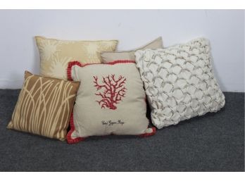 Group Lot Of Decorative Pillows  (#68)