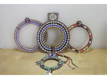 4 Beaded Tribal Necklaces (#121)