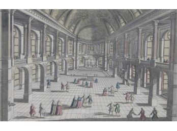 Aveline Pierre-Vue Et Perspective Du L'intérieur De La Chapelle De Versailles-Litho