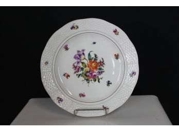 Single Chinese Bouquet Floral Service Plate-8 1/2'