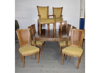 Vintage Simon's Hardware Dining Table With 8 Chairs