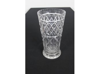 Unsigned Crystal Vase 10'H X 5'Round