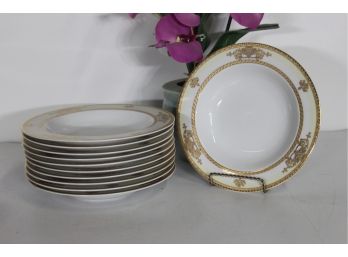 11- 6' Formalities Bohemian Porcelain Regal Gold Bowls