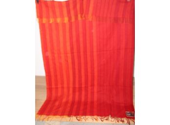 Vintage WITTRUP  Blanket Royal DENMARK (Gold Orange Red )