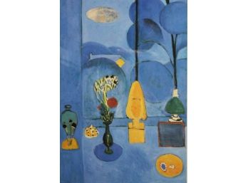 Framed Henri Matisse 'The Blue Window Poster