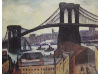 Framed Print Of The Brooklyn Bridge