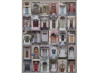 Framed Doors Of Boston Art Poster Print