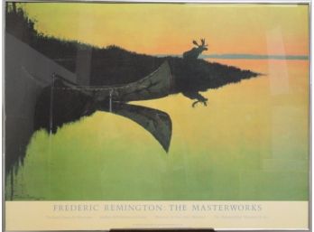 Frederic Remington Framed Exhibition Poster
