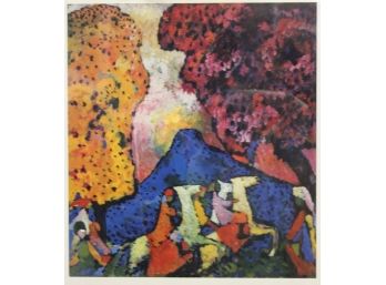 'BLUE MOUNTAIN' By WASSILY KANDINSKY Poster