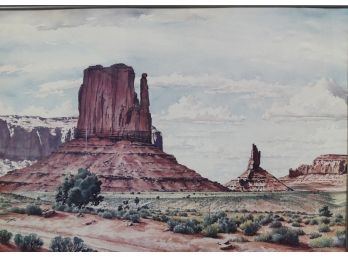 Framed Davis, G. ”Monument Valley' Poster