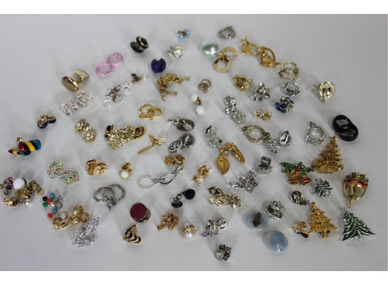 Group Lot Of Costume Earring -Clip On